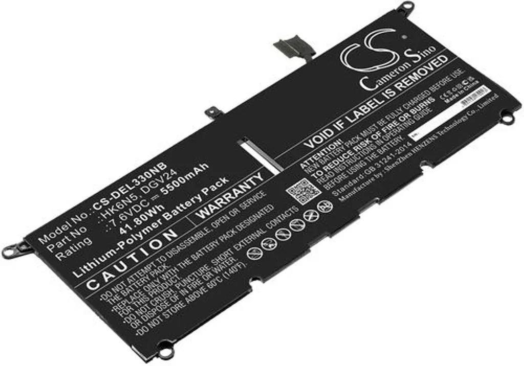 Batteri til Dell Inspiron 13-5390-D1605S, 7.6V, 5500 mAh v:7775350