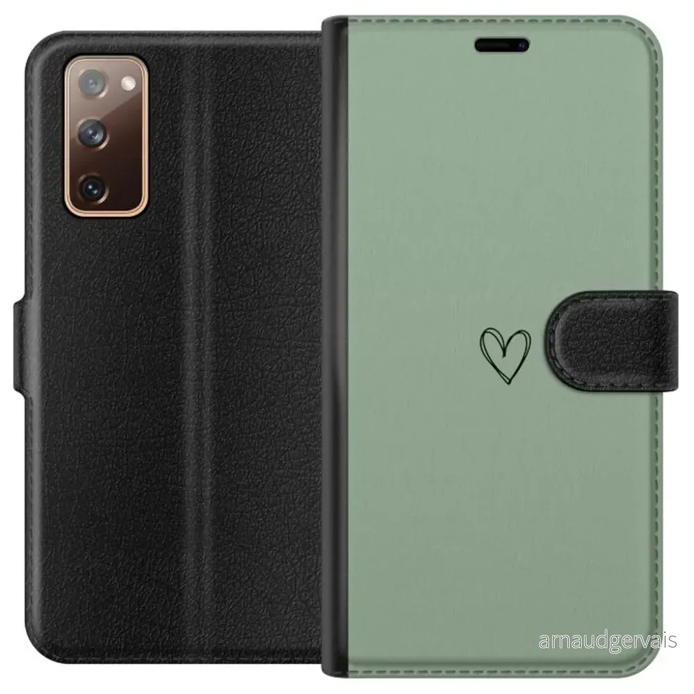 Samsung Galaxy S20 FE Sort Lommebokdeksel Hjärta v:5369841