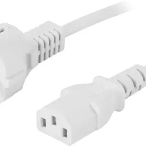 Jordet apparatkabel 5m hvit – CEE 7/7 til IEC 60320 C13 v:8292355 Jordet apparatkabel 5m hvit – CEE 7/7 til IEC 60320 C13 v:8292355