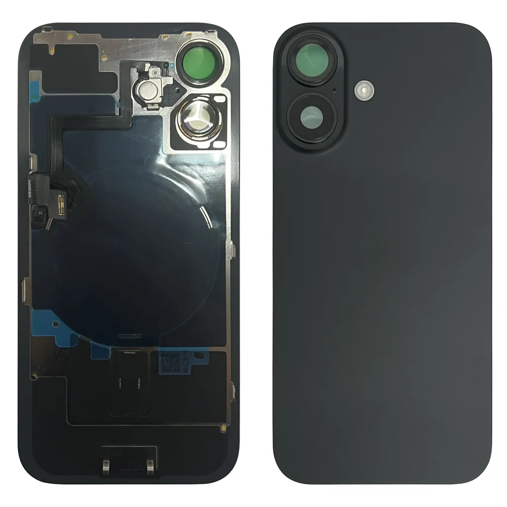 iPhone 16 Bakdeksel med Små Deler (uten logo) – Sort v:4184505