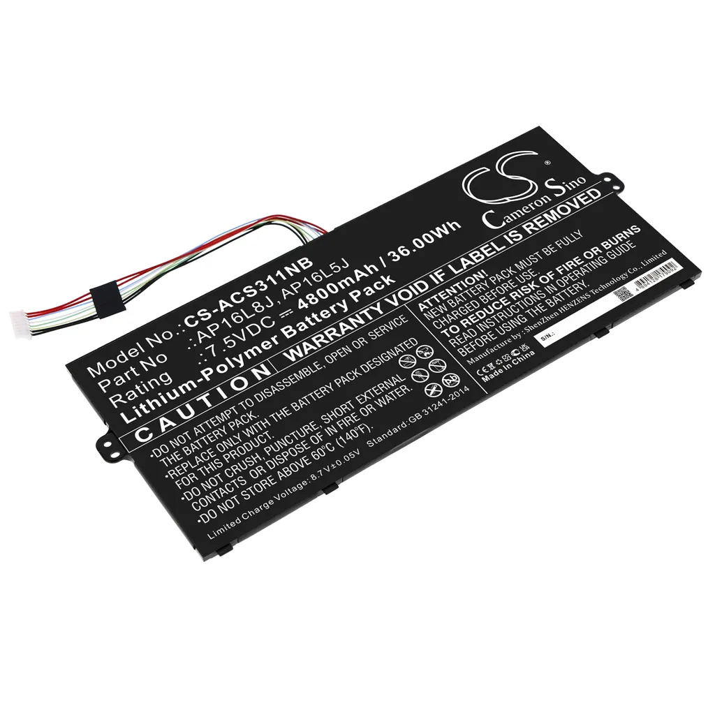 Batteri til SPIN 1 SP111-33-C1BD, 7.5, 4800mAh v:4755006