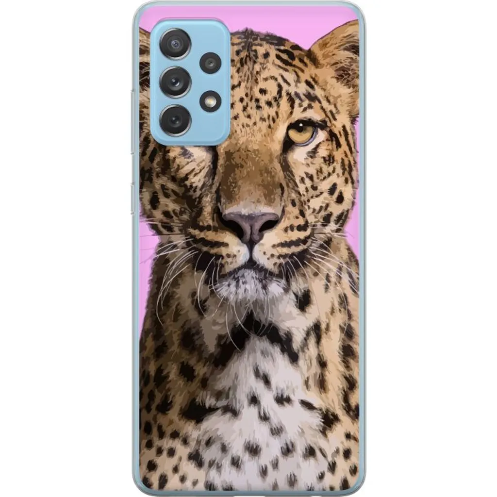 Samsung Galaxy A72 5G Gjennomsiktig Telefondeksel Leopard v:5661431