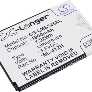 Batteri til LG D290N, 3.8V, 1900 mAh v:4386049 Batteri til LG D290N, 3.8V, 1900 mAh v:4386049