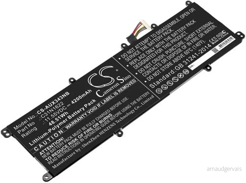 Batteri til Asus UX530UX-FY049T, 11.55V, 4200 mAh v:1418384