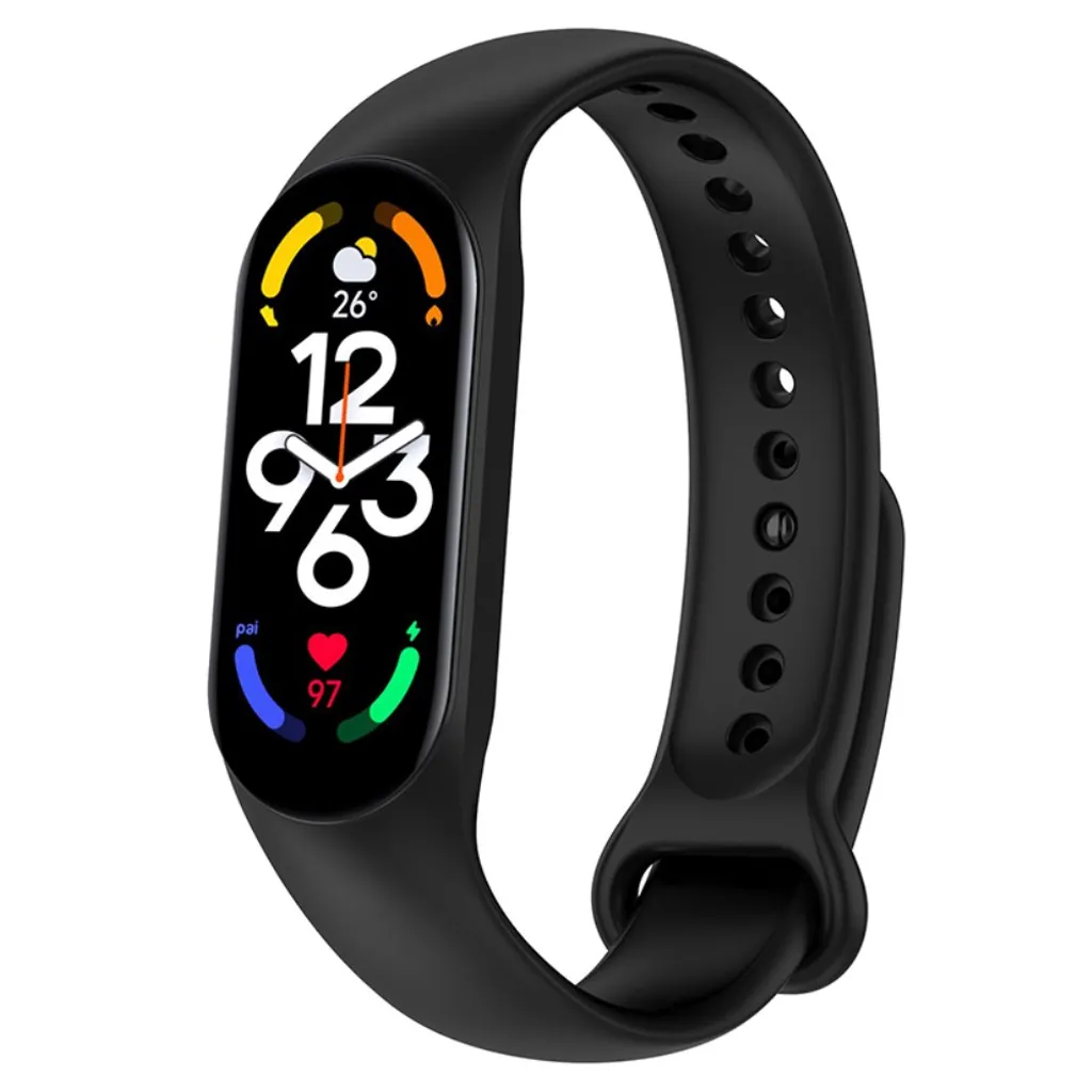 Xiaomi Mi Band 7/6/5 TPU Klokkereim – Svart v:3233427