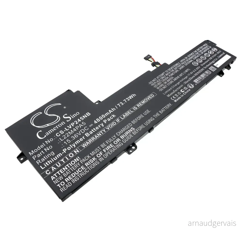 Batteri til IdeaPad Slim 5 16ABR8 82XG005SMB, 15.36V, 4800mAh v:4254308