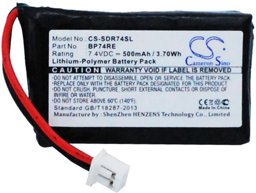 Batteri til Dogtra EDGE remote dog training Collar, 7.4V, 500 mAh v:1007933