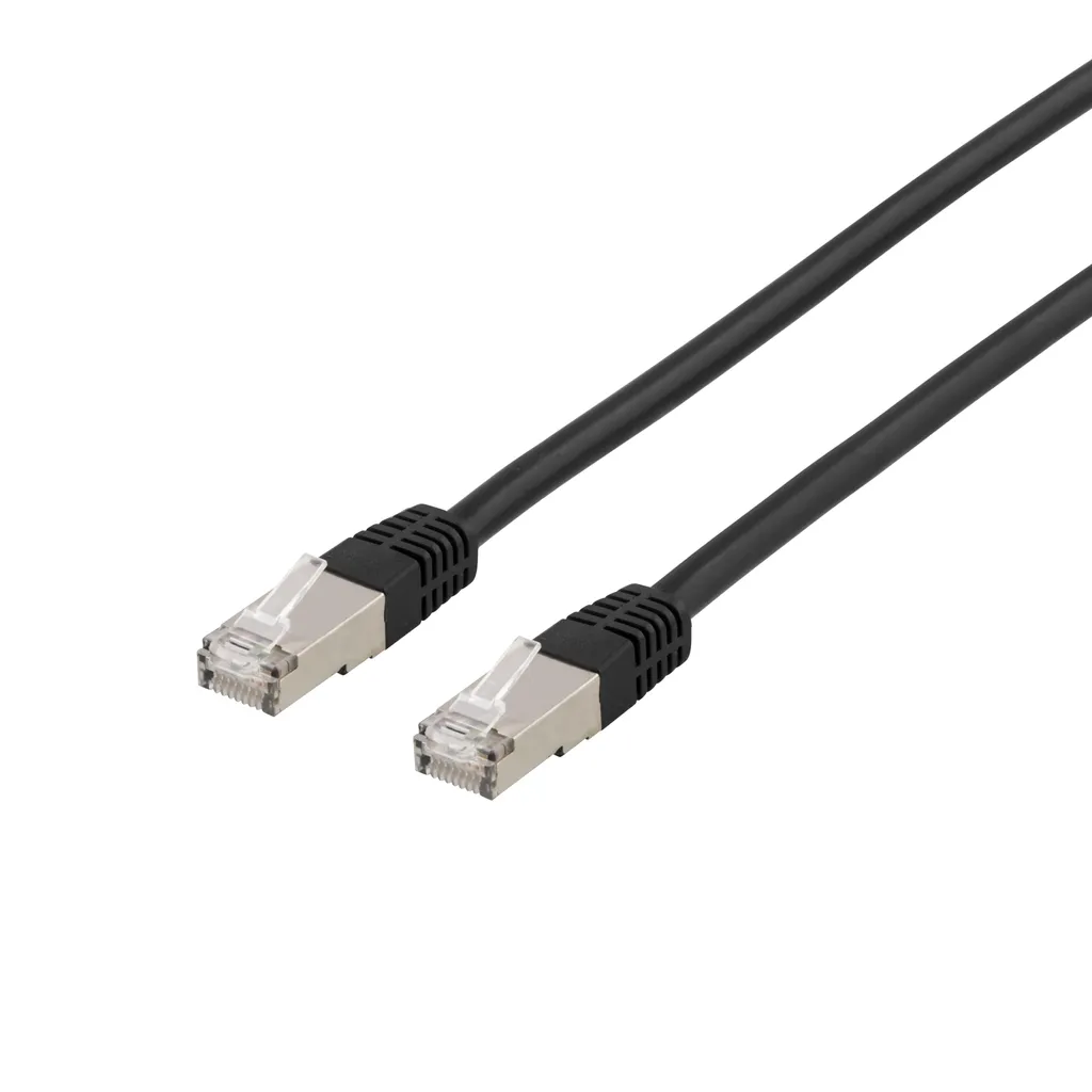U/FTP Cat6a patchkabel 1,5m svart LSZH 500MHz v:7418922 U/FTP Cat6a patchkabel 1,5m svart LSZH 500MHz v:7418922