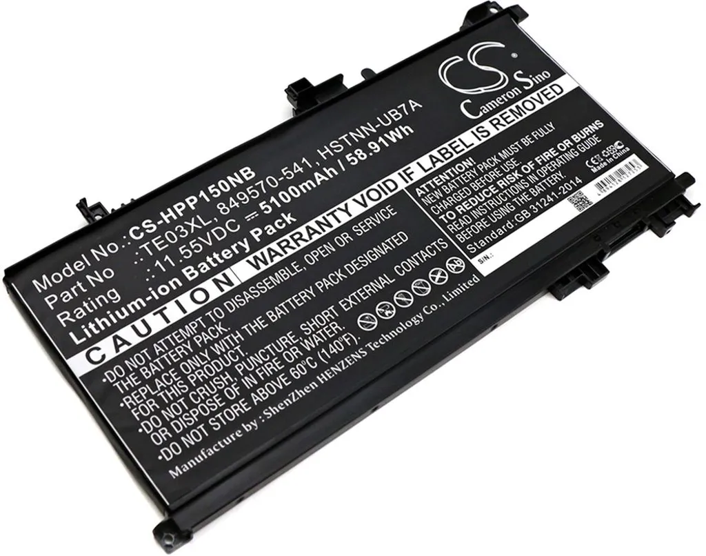 Batteri til Hp WASD 15-AX032TX, 11.55V, 5100 mAh v:8569104
