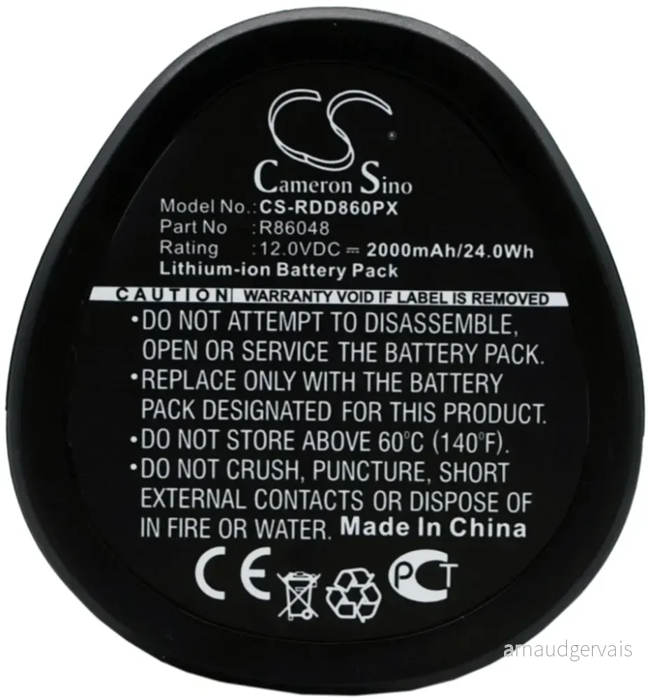 Batteri til L1215 for AEG, 12.0V, 2000 mAh v:2463588