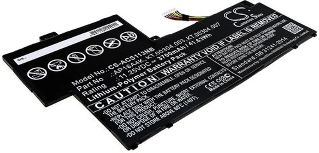 Batteri til Acer Swift 1 SF113-31-P41B, 11.25V, 3700 mAh v:4880545