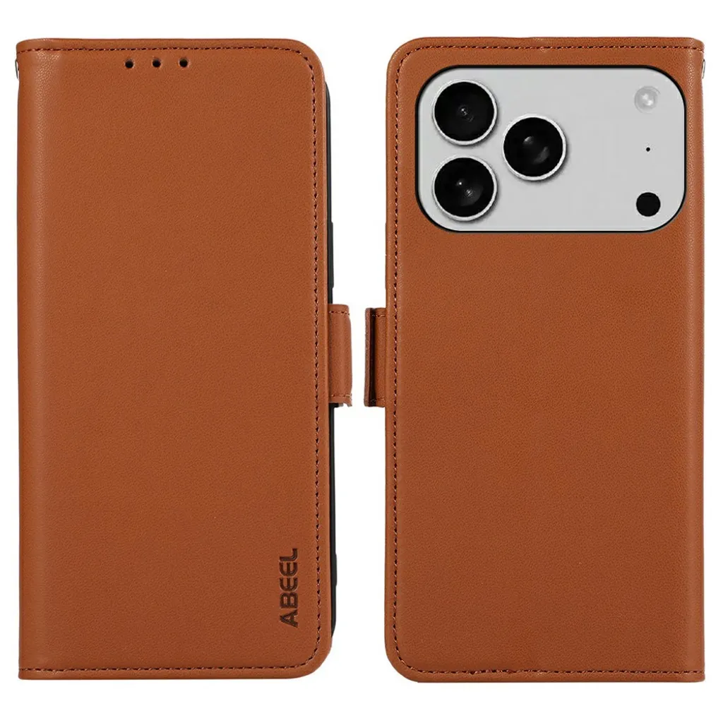ABEEL iPhone 18 Pro Max/17 Pro Max Lommeboketui RFID blokkering – Brun v:2111263