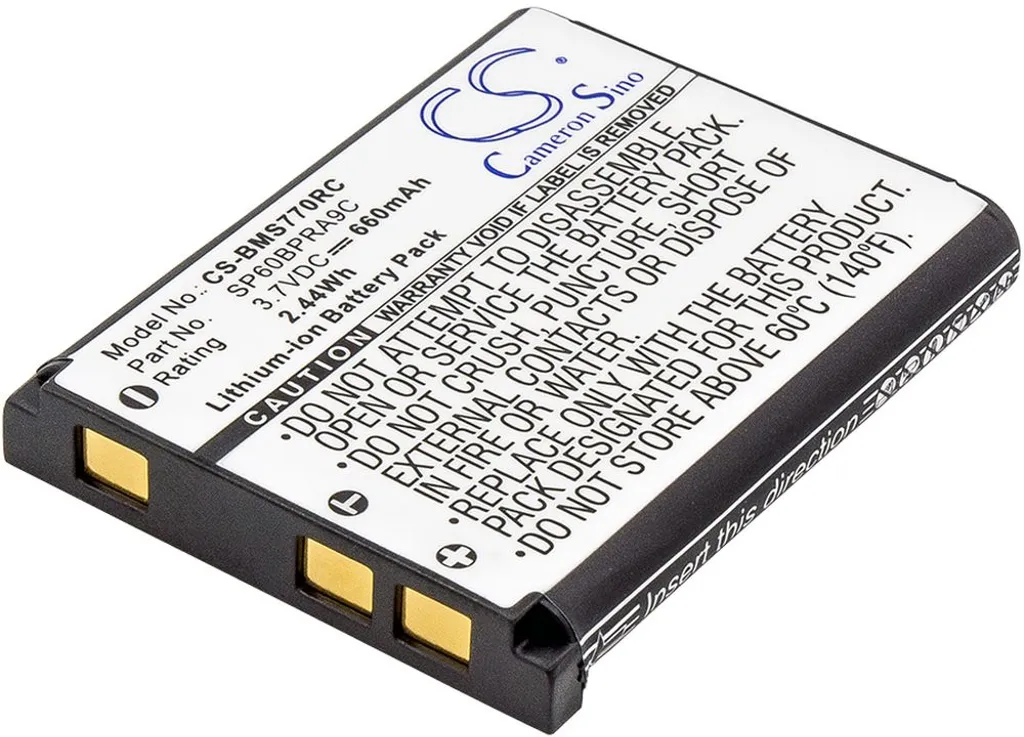 Batteri til SP60BPRA9C for Sony, 3.7V, 660 mAh v:6902937