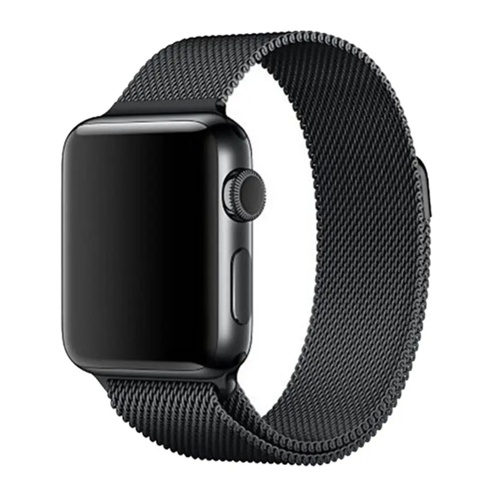 Apple Watch 42/44/46/49mm Klokkereim Milanese – Svart v:7936679 Apple Watch 42/44/46/49mm Klokkereim Milanese – Svart v:7936679