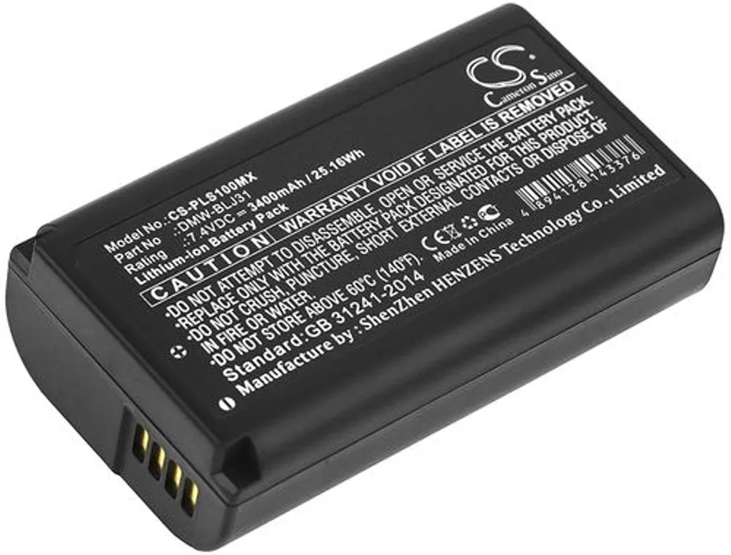 Batteri til DMW-BLJ31 for Panasonic, 7.4V, 3400 mAh v:3967748