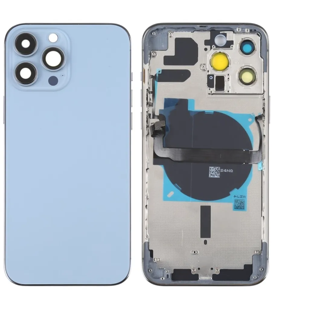 iPhone 13 Pro Max Bakdeksel med Små Deler (uten logo) – Blå v:4732448