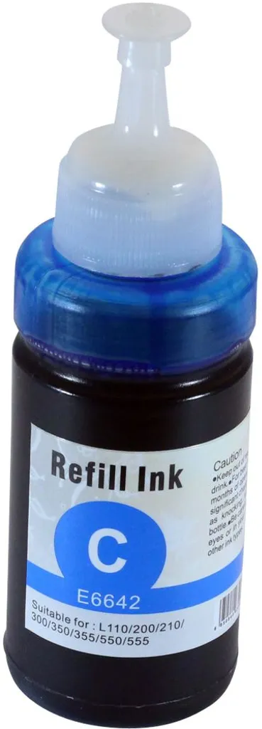 Kompatibel med Epson EcoTank L 385 blekkpatron, 70ml, cyan v:1376501
