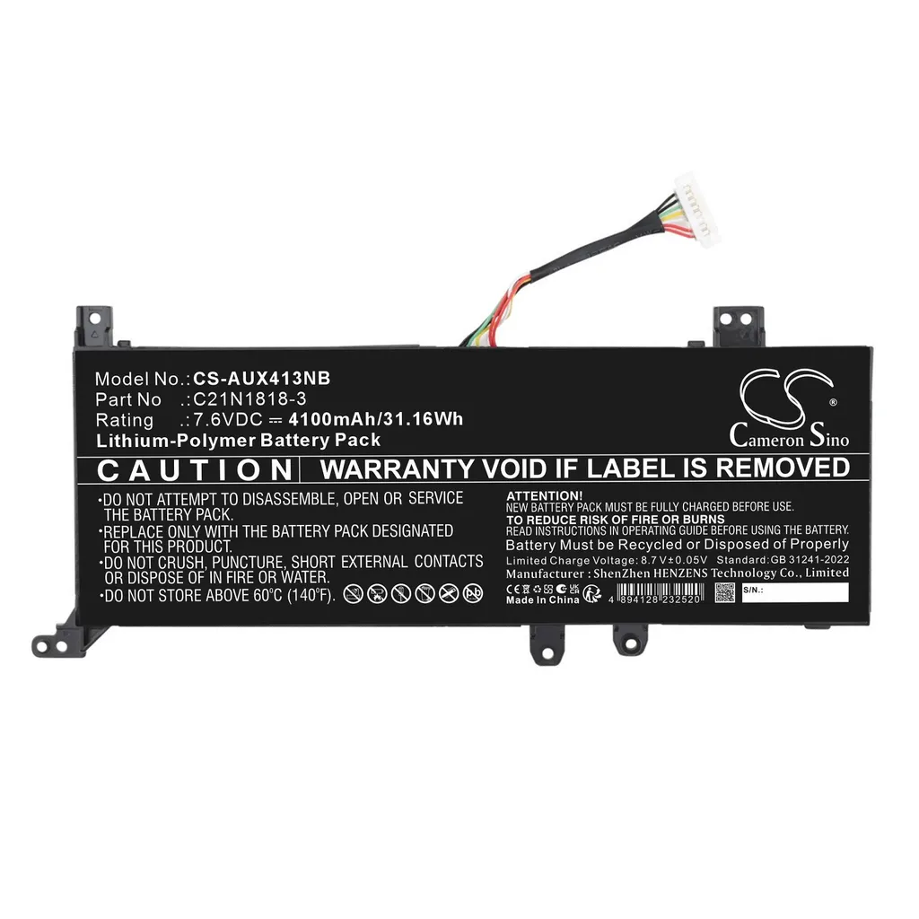 Batteri til X509FL, 7.6V, 4600mAh v:1952367