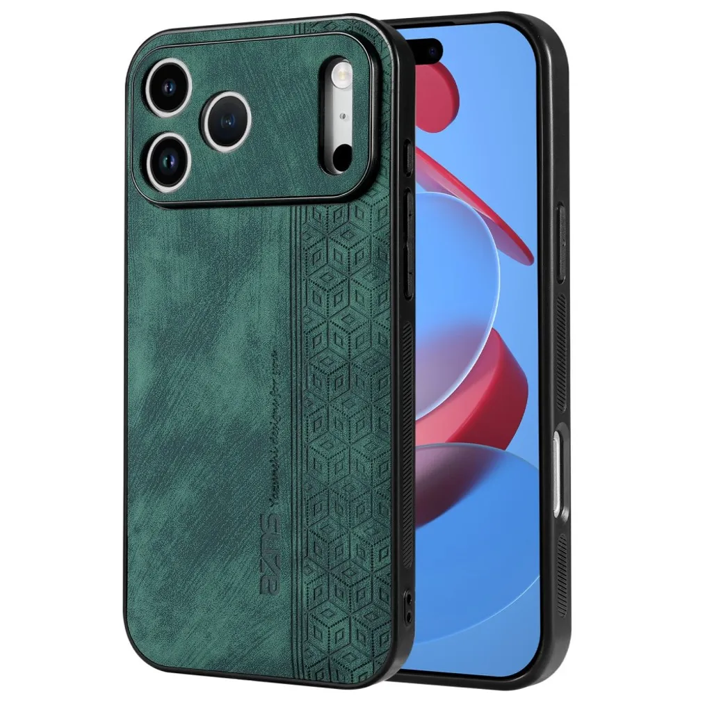 iPhone 18 Pro Max/17 Pro Max Deksel i PU-skinn – Grønn v:8693080
