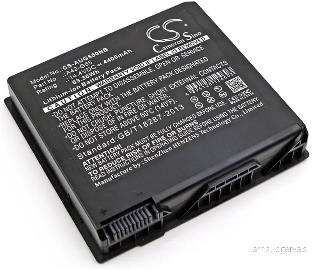 Batteri til A42-G55 for Asus, 14.4V, 4400 mAh v:6430337