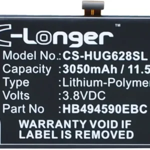 Batteri til HB494590EBC for Huawei, 3.8V, 3050 mAh v:7011752 Batteri til HB494590EBC for Huawei, 3.8V, 3050 mAh v:7011752