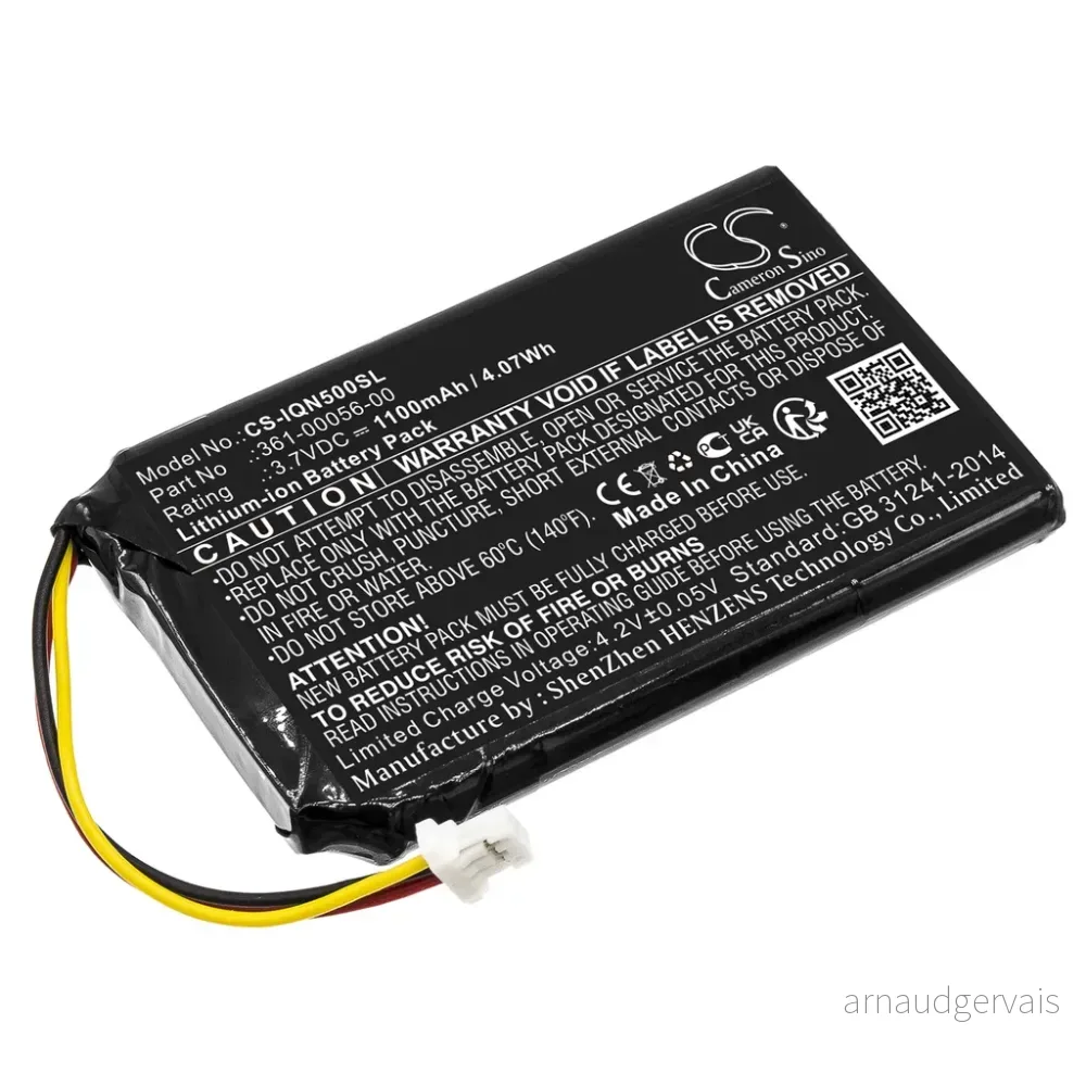 Batteri til 361-00056-50 for Garmin, 3.6(3.7V), 1100 mAh v:3137198 Batteri til 361-00056-50 for Garmin, 3.6(3.7V), 1100 mAh v:3137198