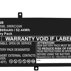 Batteri til D1828 for Dell, 11,4V, 4600mAh v:9369577 Batteri til D1828 for Dell, 11,4V, 4600mAh v:9369577