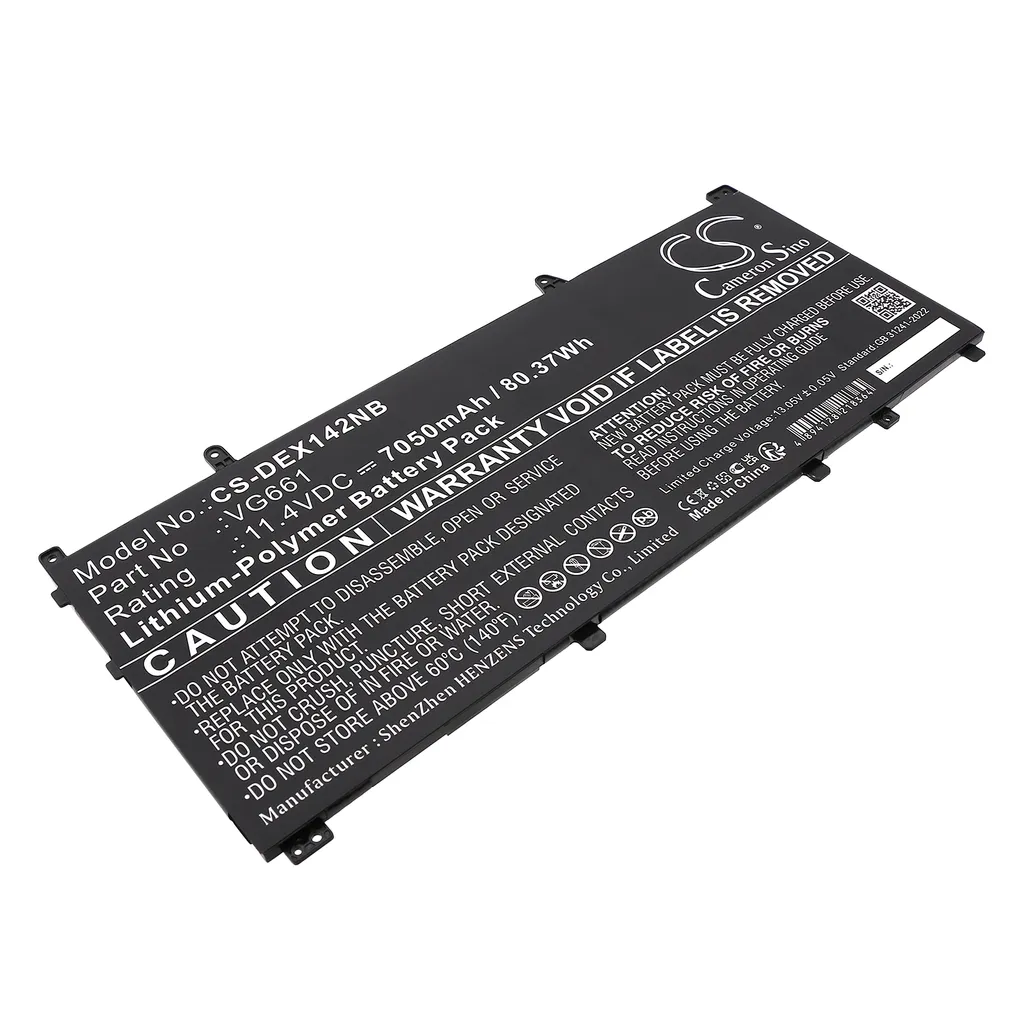 Batteri til Alienware X14 R1, 11.4V, 7050mAh v:8556170
