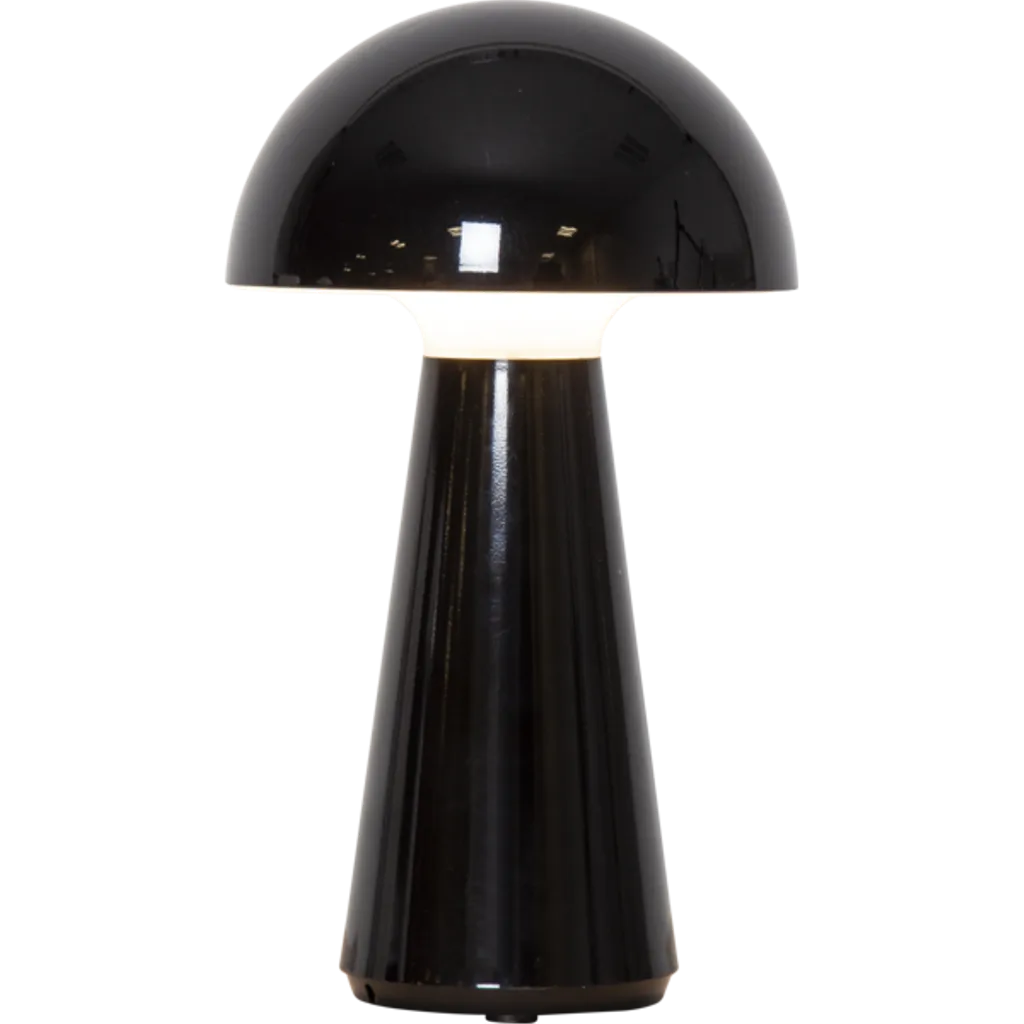 Star Trading LED-bordlampe Sopp oppladbar – svart v:9840550 Star Trading LED-bordlampe Sopp oppladbar – svart v:9840550