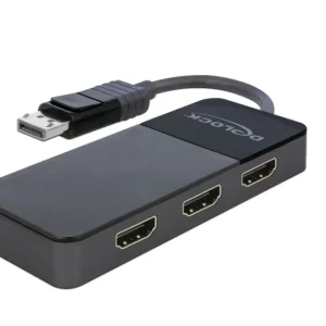 Delock DisplayPort-splitter 1x DisplayPort til 3x HDMI MST v:1807893 Delock DisplayPort-splitter 1x DisplayPort til 3x HDMI MST v:1807893