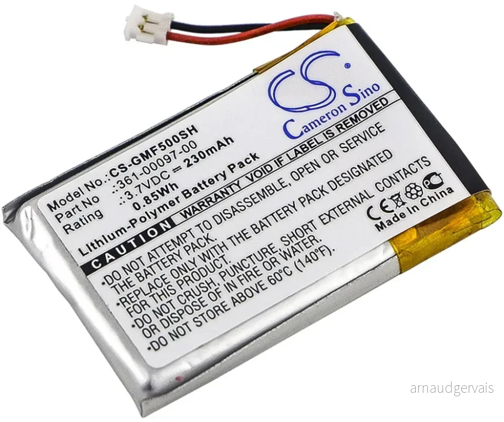 Batteri til Garmin Forerunner 935, 3,7V, 230mAh v:3916203