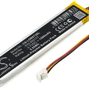 Batteri til 533-000221 for Logitech, 3,7V, 1500mAh v:3414208 Batteri til 533-000221 for Logitech, 3,7V, 1500mAh v:3414208
