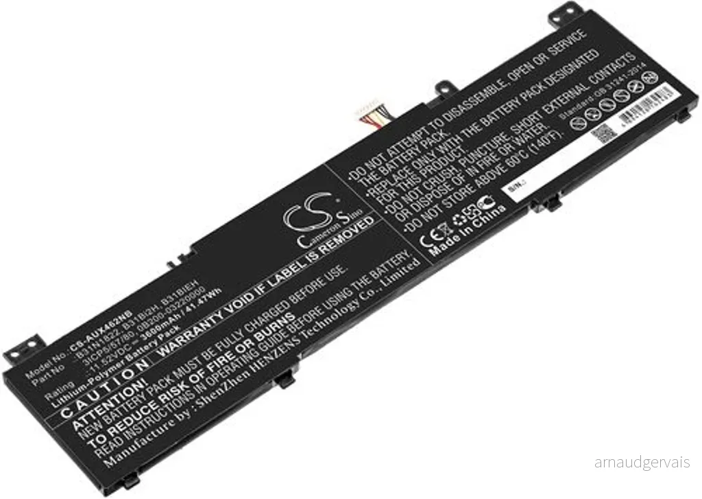 Batteri til B31BIEH for Asus, 11.52V, 3600 mAh v:2611464