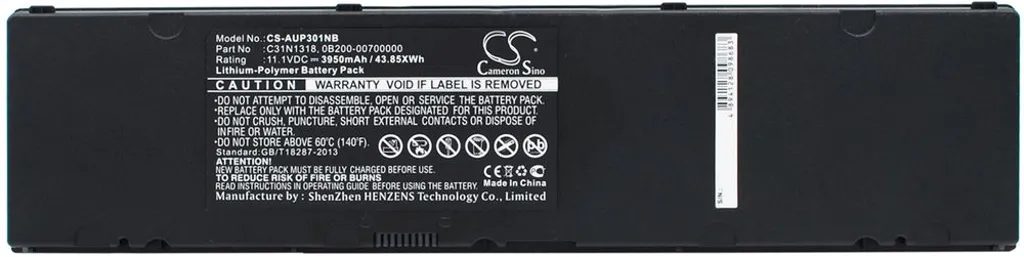 Batteri til Asus AsusPro Essential PU301LA-RO064G, 11.1V, 3950 mAh v:4116999