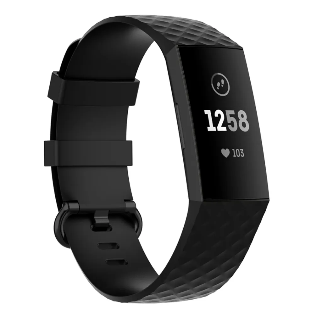 Vanntett Fitbit Charge 4 etc. bånd – Svart v:3234717
