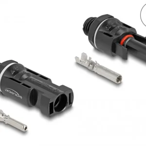 Delock DL4 solcellekontakter 2 stk – svart v:7899369