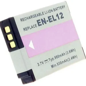 Batteri til EN-EL12 for Nikon, 3.6V (3.7V), 980 mAh v:1439607