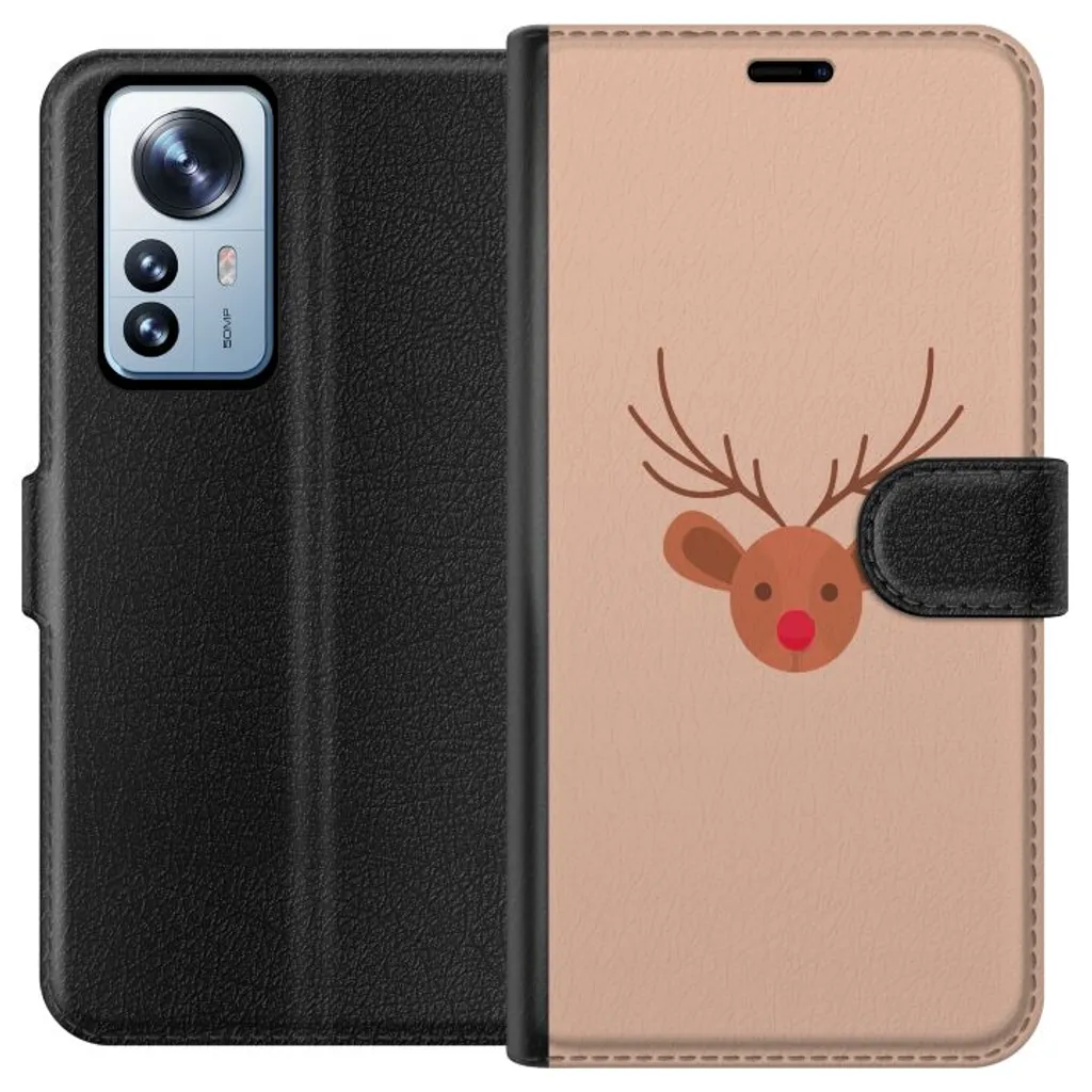 Xiaomi 12 Pro Sort Lommebokdeksel Ren Julkänsla v:7872377