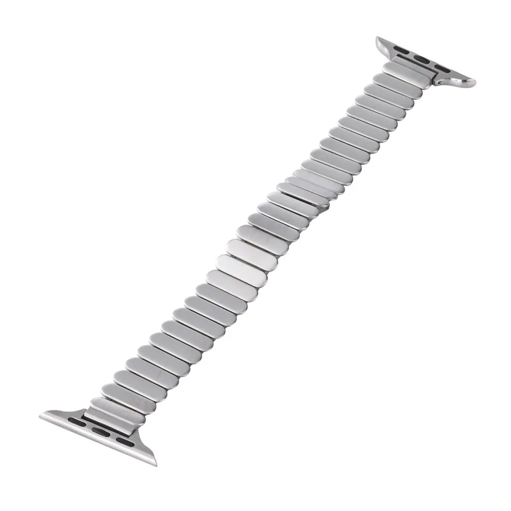 Apple Watch 49/46/44/42mm Klokkerem i rustfritt stål med sommerfuglspenne – Sølv v:2008277