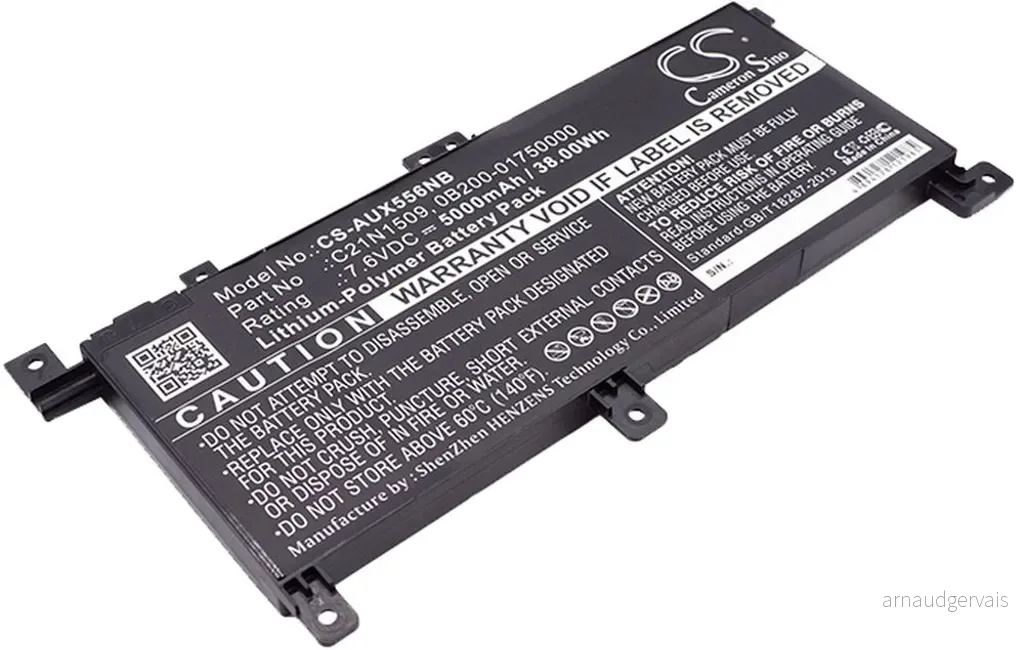 Batteri til Asus R558UB-RS71, 7.6V, 5000 mAh v:7910031