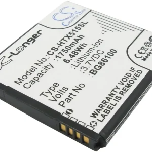 Batteri til 35H00166-00M for HTC, 3.7V, 1750 mAh v:5753728