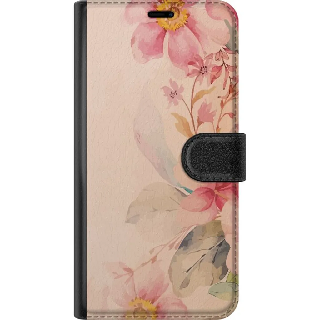 Samsung Galaxy A55 Sort Lommebokdeksel Färgsprakande Blommor v:8304738