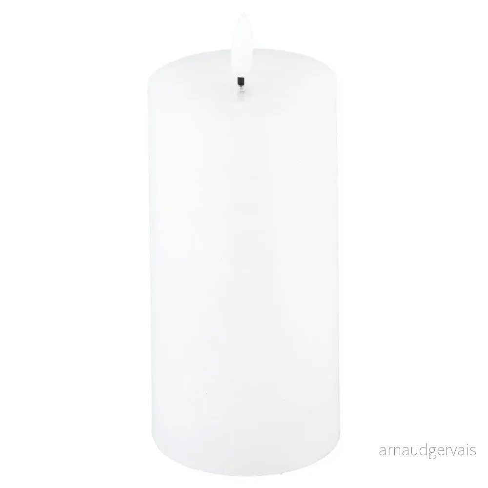 LED-lys med timer, hvit, Northlight, diameter 7,5 cm v:9716418