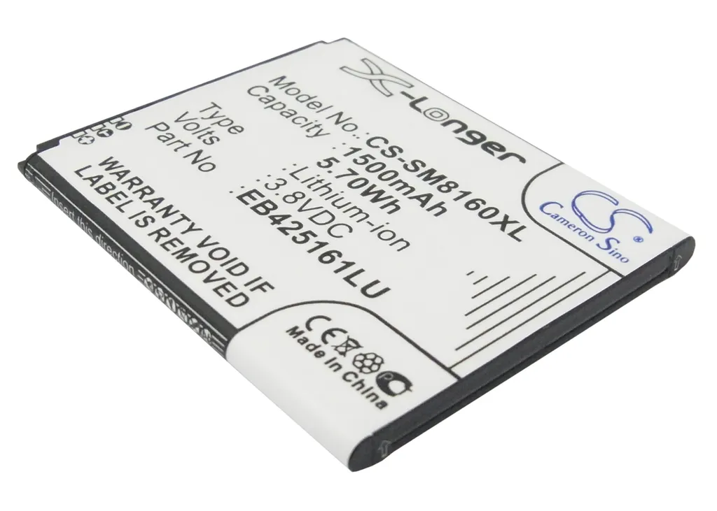 Batteri til Samsung Galaxy Ace II x, 3.7V (3.6V), 1500 mAh v:9472425