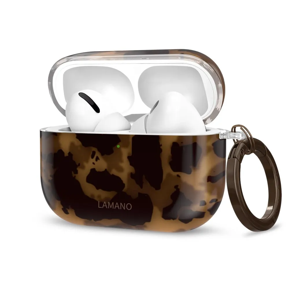 Tech-Protect Lamano Deksel for AirPods Pro 3 – Svart/Brun v:9006306 Tech-Protect Lamano Deksel for AirPods Pro 3 – Svart/Brun v:9006306