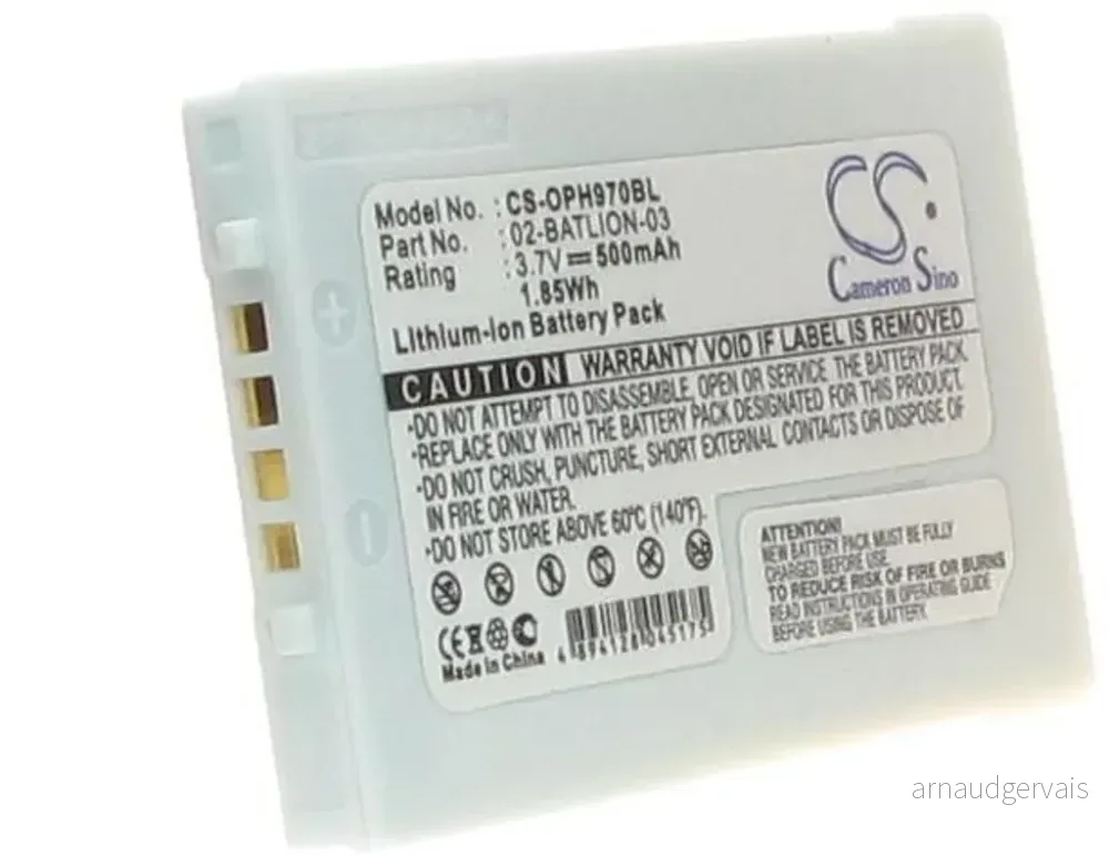 Batteri til Opticon OPL-9727, 3.7V, 500 mAh v:8128834