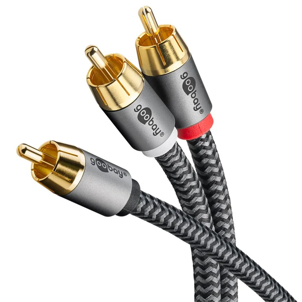 Goobay RCA Y-kabel, RCA hann til 2x RCA hann, 10m v:8007555