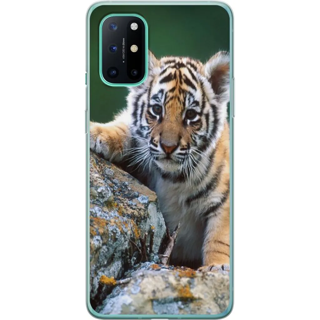 OnePlus 8T Gjennomsiktig Telefondeksel Tiger v:5188102