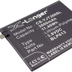 Batteri til Oneplus A3003, 3.8V, 3000 mAh v:6709614