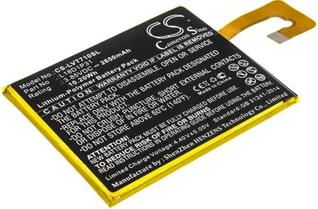 Batteri til Lenovo TAB E7, 3.85V, 2650 mAh v:8347862